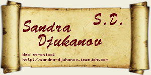 Sandra Đukanov vizit kartica
